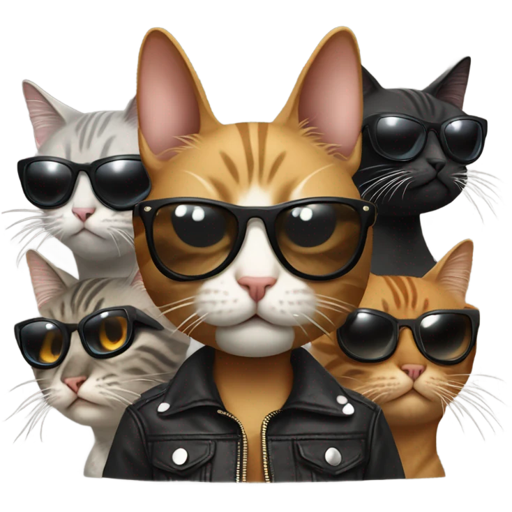 cat in a gang  emoji