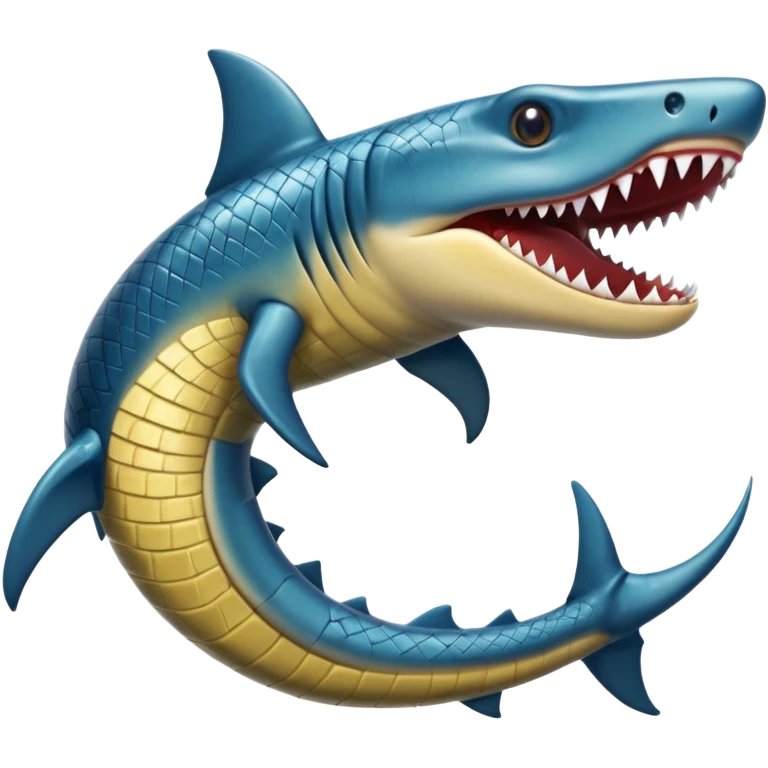 Shark-snake-eel-crocodile-fusion-hybrid emoji