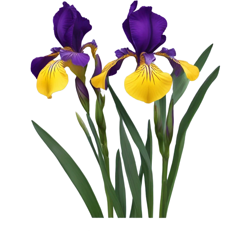 Irises flower emoji