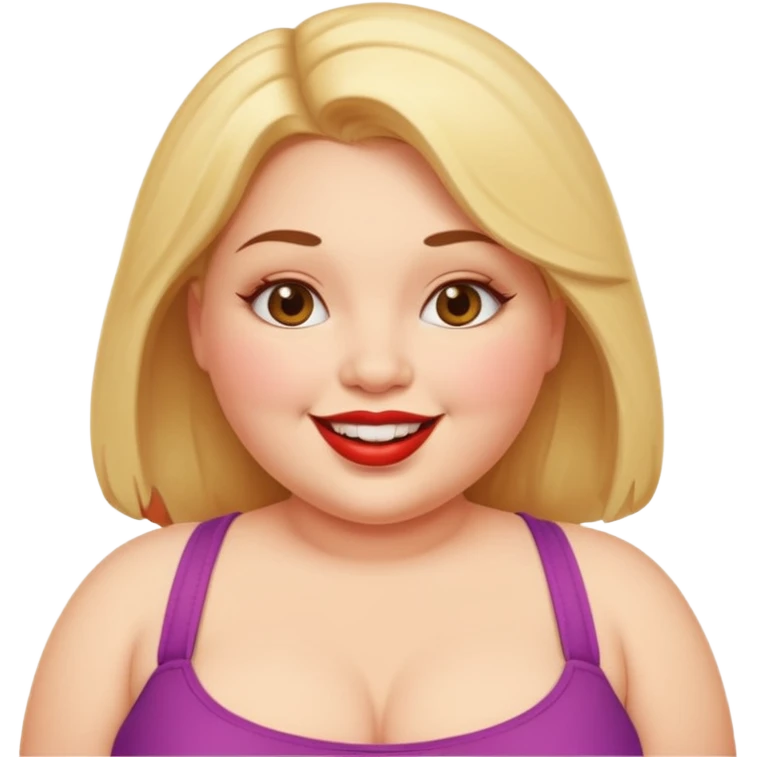 Chubby sexy woman  emoji