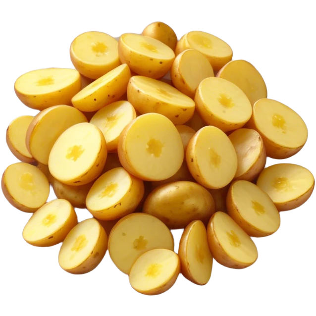 Yellow fried potato emoji