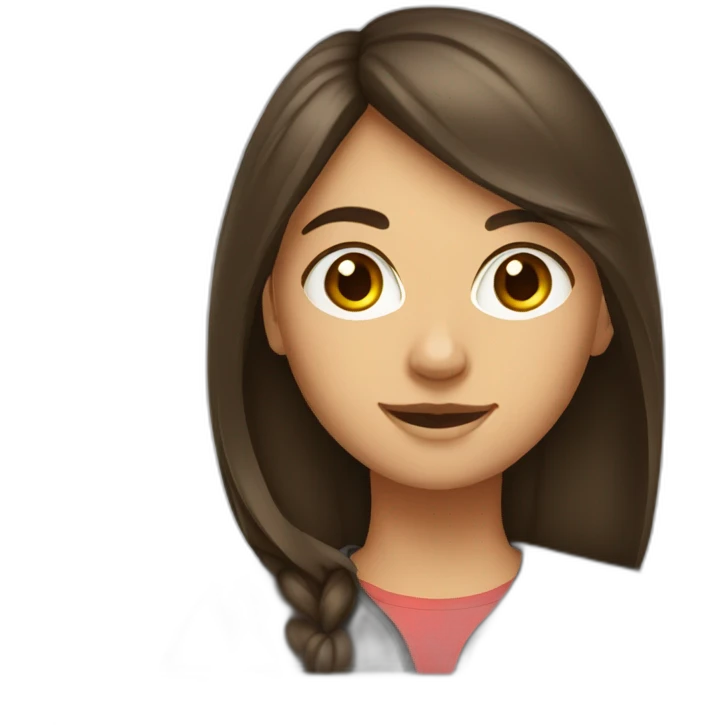 juif fille adolescente brune emoji