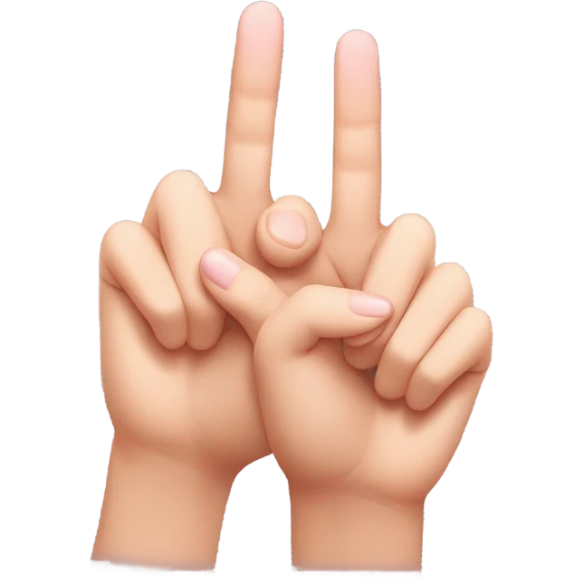 Two women’s pinky fingers interlocking  emoji
