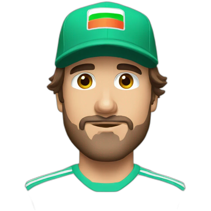 F1 Fernando Alonso Green cap emoji