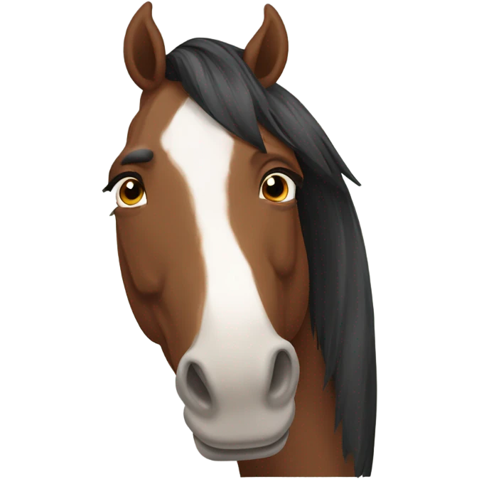 Horse with human face  emoji