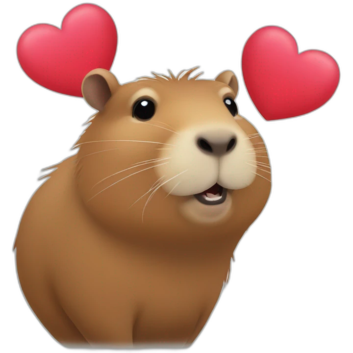 capybara hearts emoji