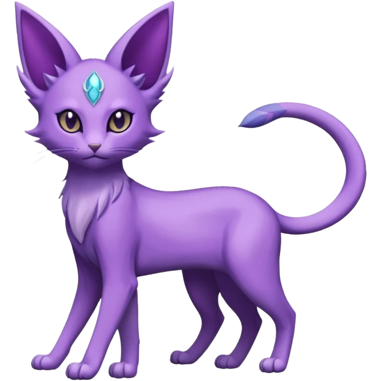 Purrloin-Espeon-Fakémon-hybrid-creature (full body)  emoji