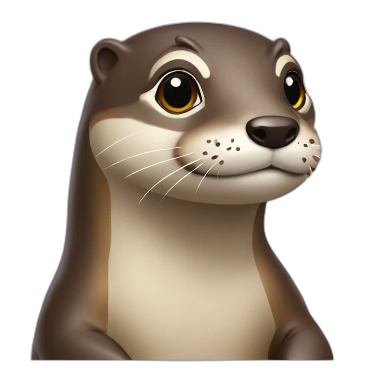Loutre sur tortu emoji