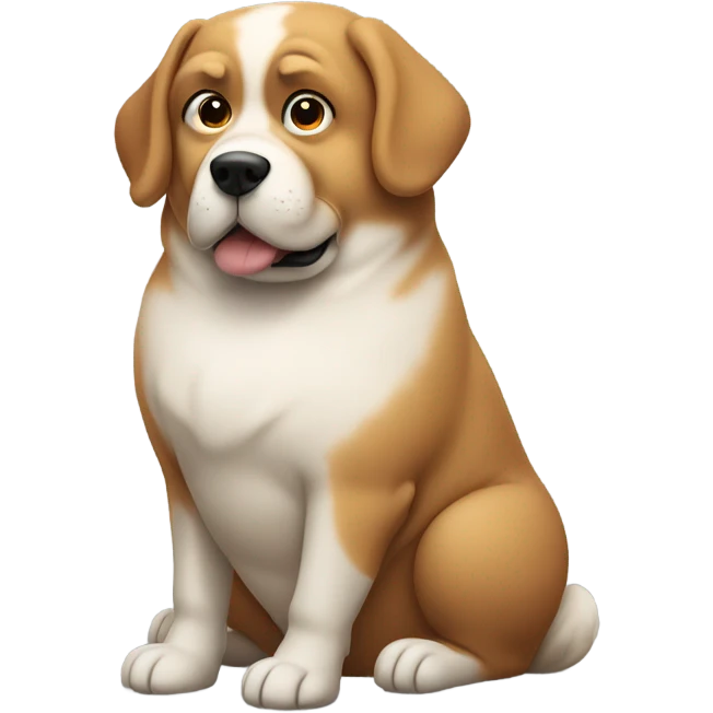 Fat dog emoji