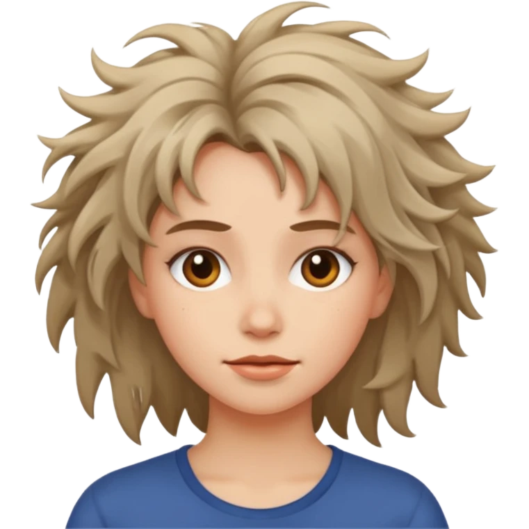 woman with messy hair emoji