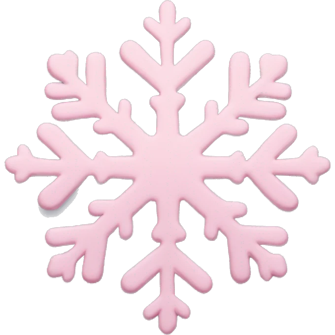 pastel pink snowflake  emoji