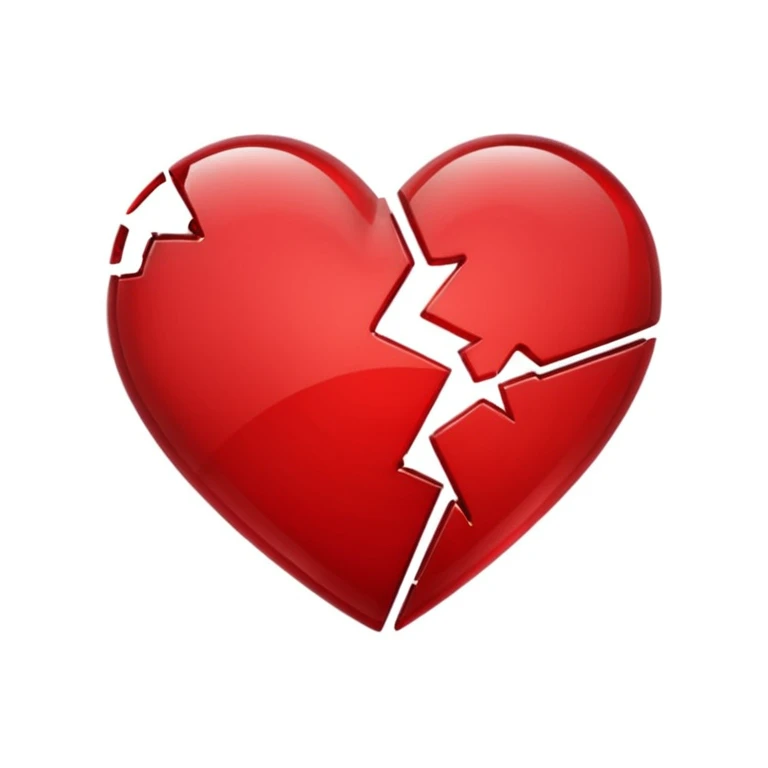 Broken heart emoji