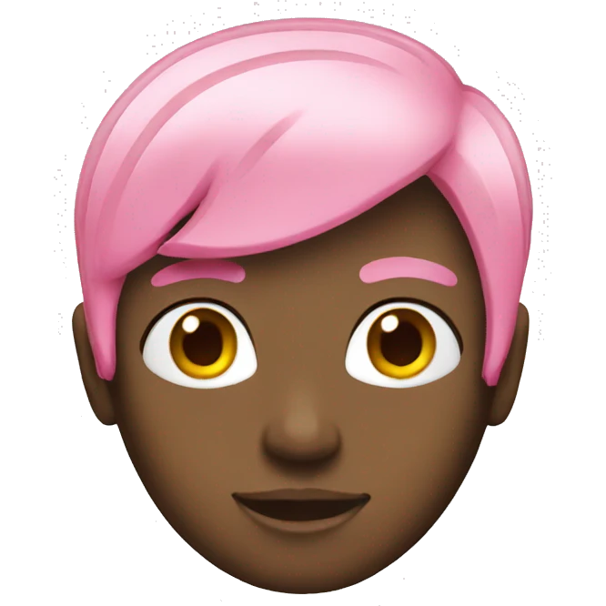 Pink hair  emoji