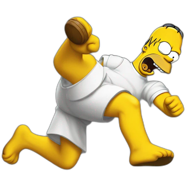 Homer Simpson fight emoji