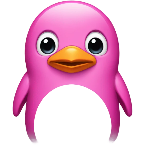 Pink penguin  emoji