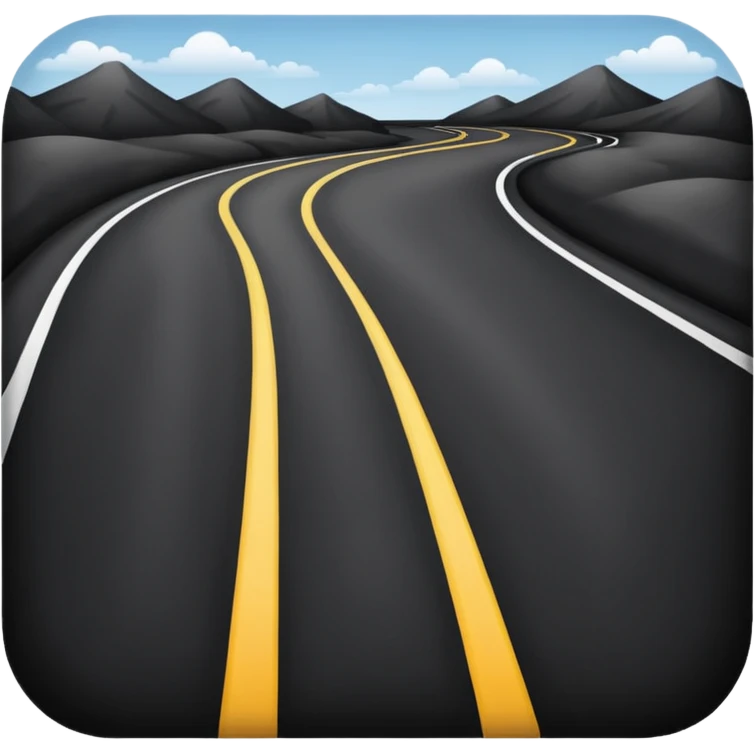 side view road emoji