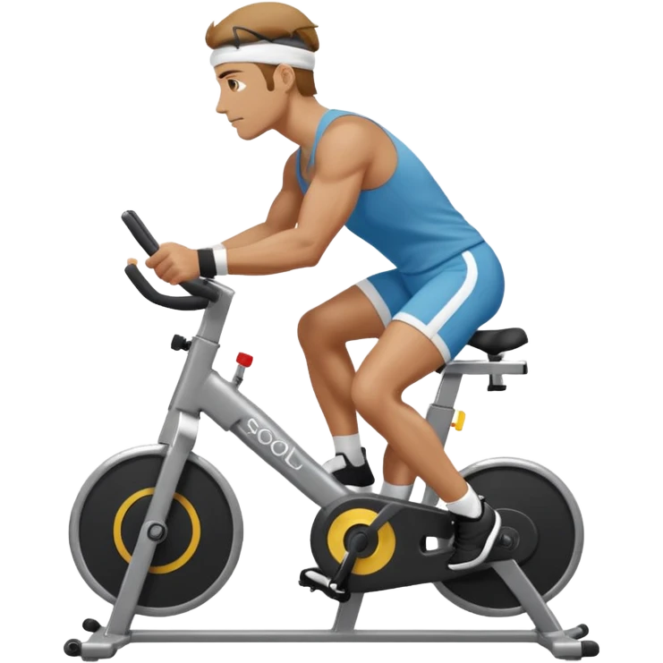 guy workout spinning soul cycle emoji