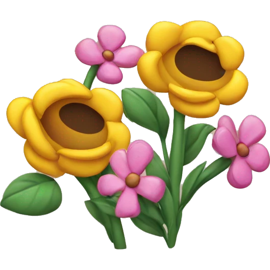 Decorating flowers emoji