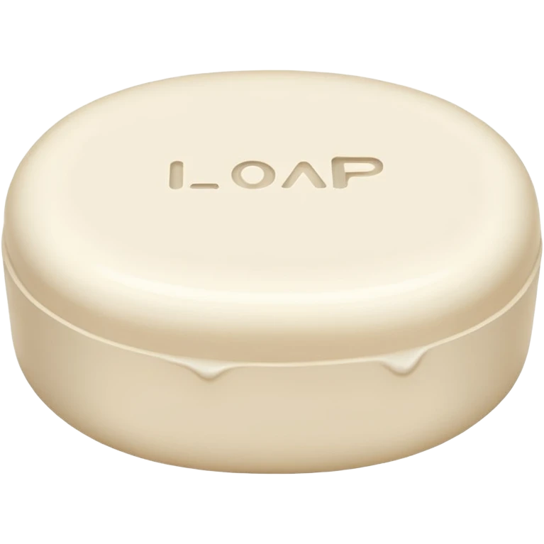 oval white soap emoji
