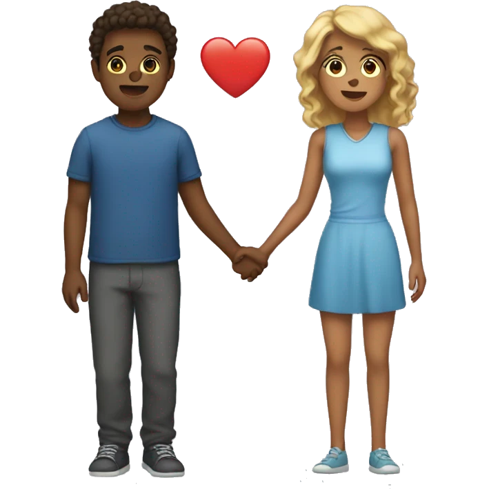 a women fell in love with a boy emoji