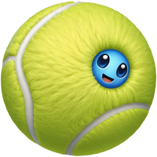 full blue tennis ball emoji