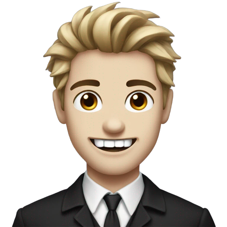 edward from twilight with fangs emoji