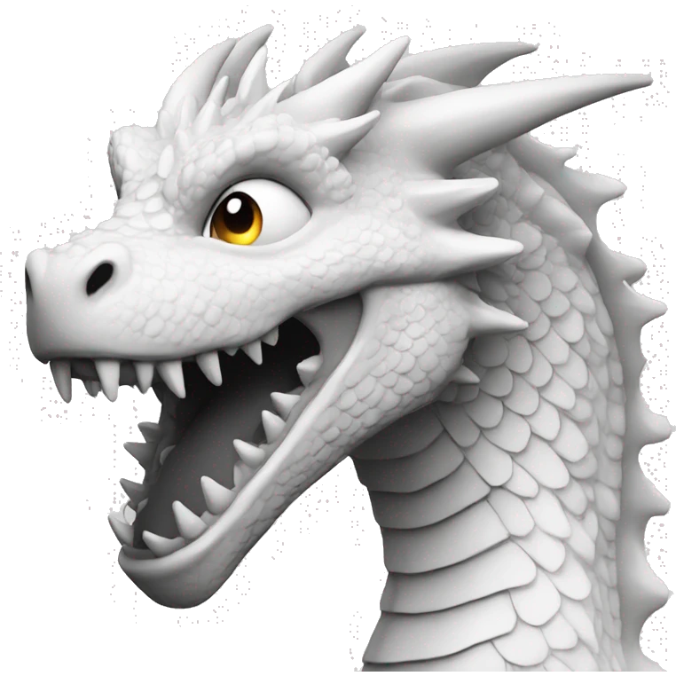 Dragon noir blanc  emoji