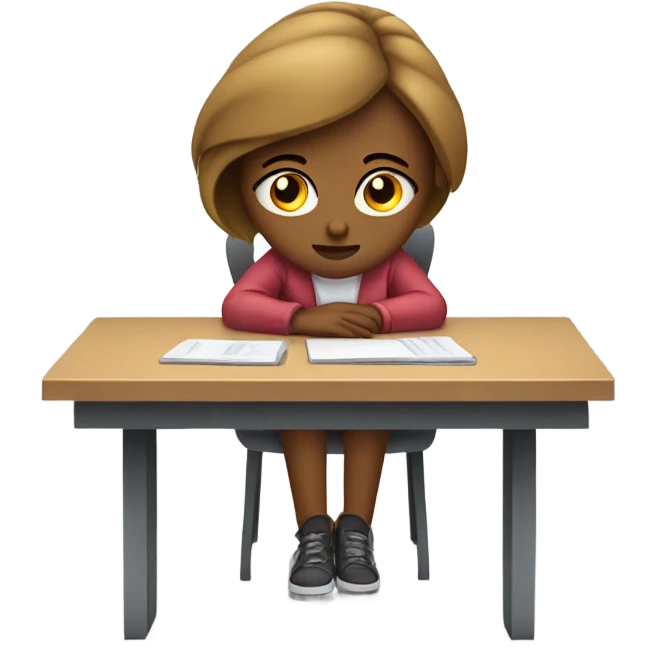 woman on laptop feeling discouraged emoji