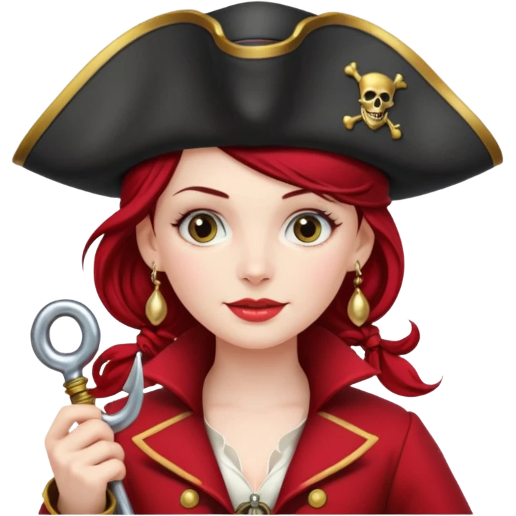 captain hook but female emoji