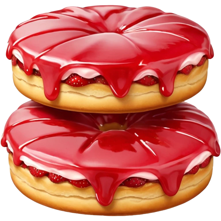 Strawberry Glaze Pastries
 emoji