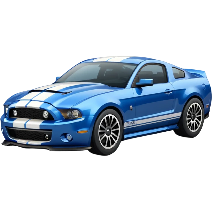 Shelby gt500 in blue emoji