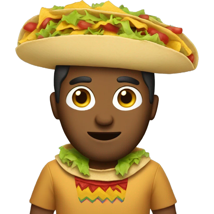 Man in a taco costume emoji