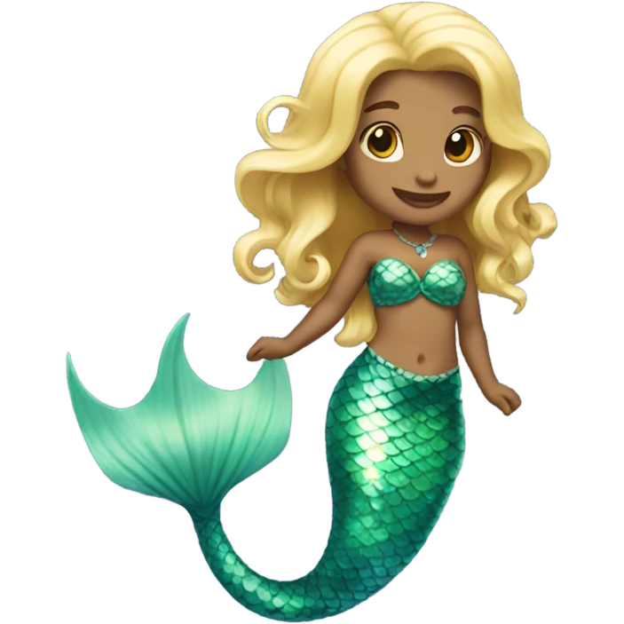 Blonde mermaid  emoji