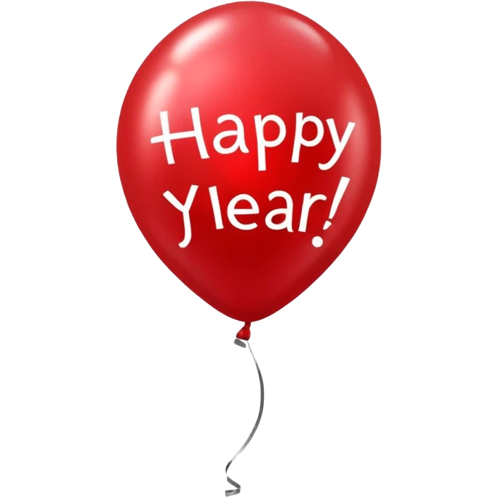 ballon de fete bonne année emoji