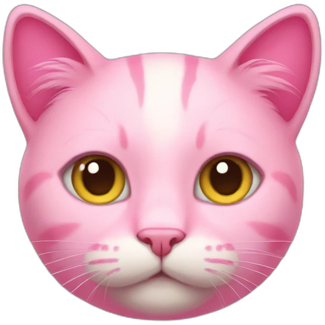 Pink cat emoji