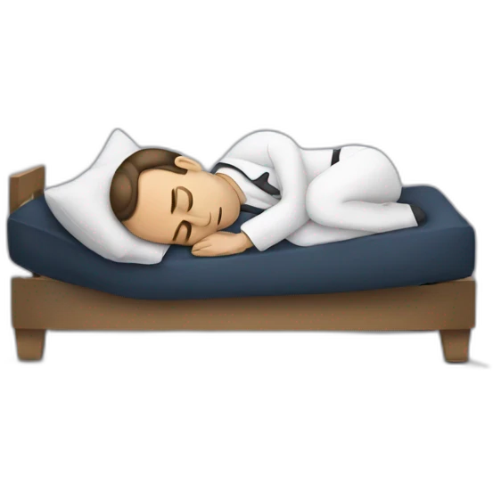 Macron sleeping emoji