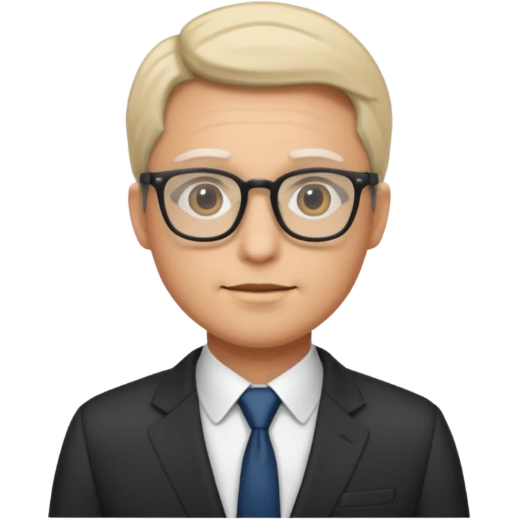 Personn in suits wearing glasses emoji