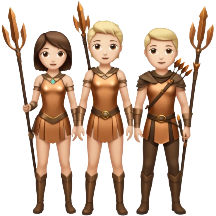 people with eros clothes and arrows emoji