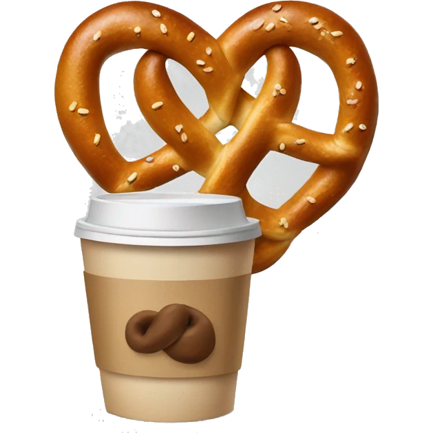 pretzel with coffee to g emoji