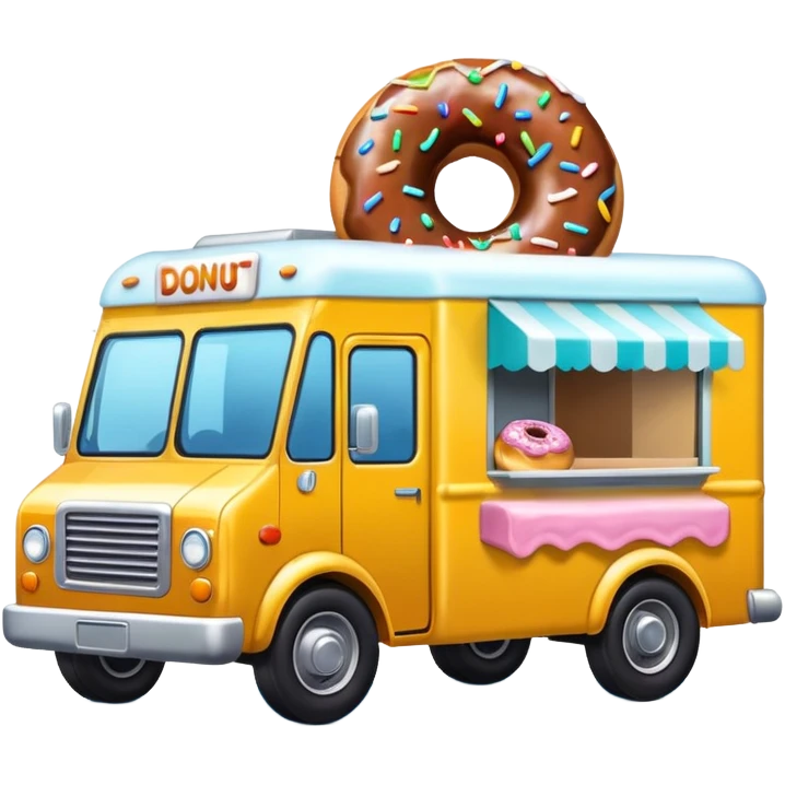 amazing donut truck emoji
