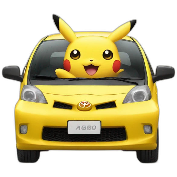 Toyota Aigo pikachu emoji
