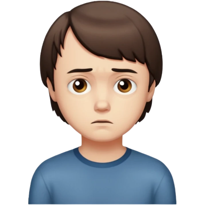 will's from stranger things sad emoji