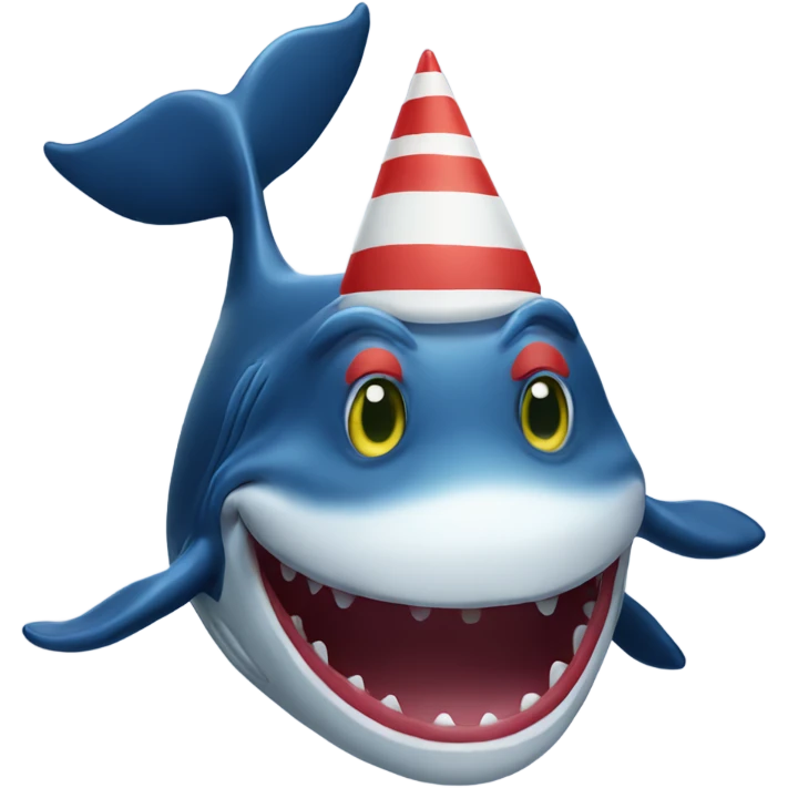 Whale clown emoji