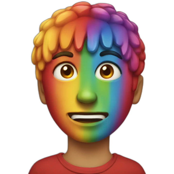 bloody rainbow emoji