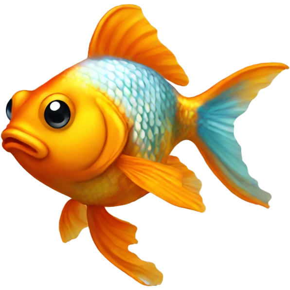 Fancy goldfish emoji
