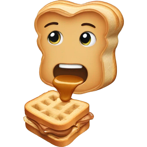 Peanut eating peanut butter sandwich  emoji