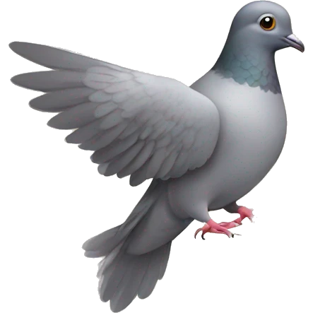 pigeon with a letter emoji