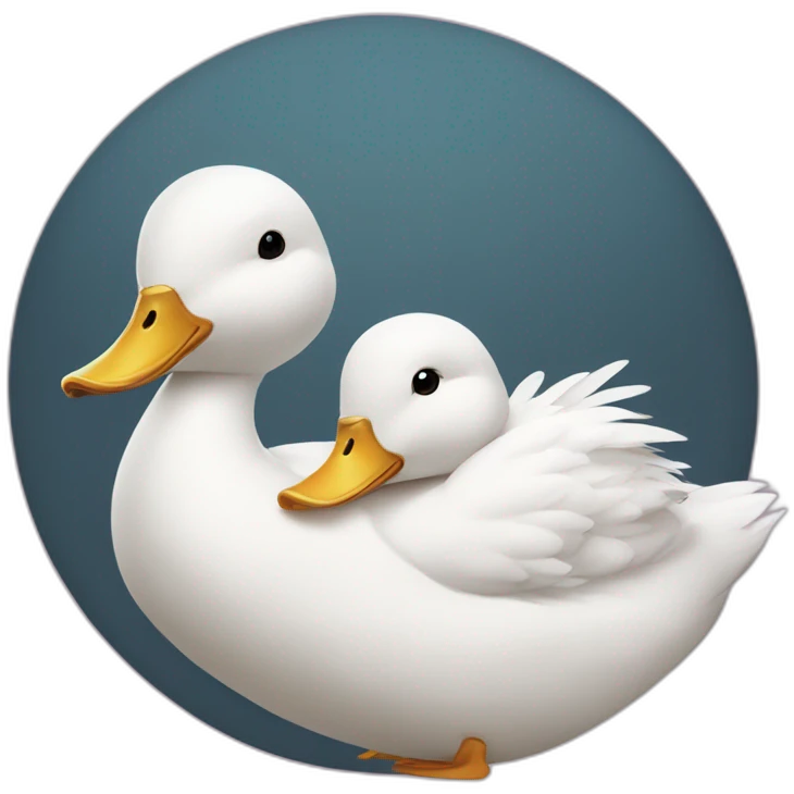 Canard amoureux emoji