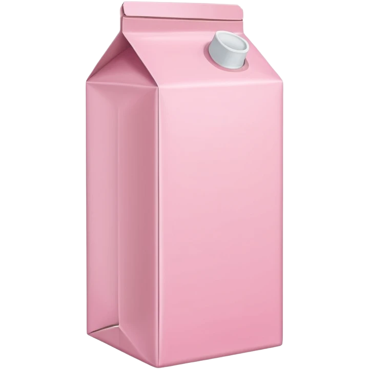 Pink milk carton emoji