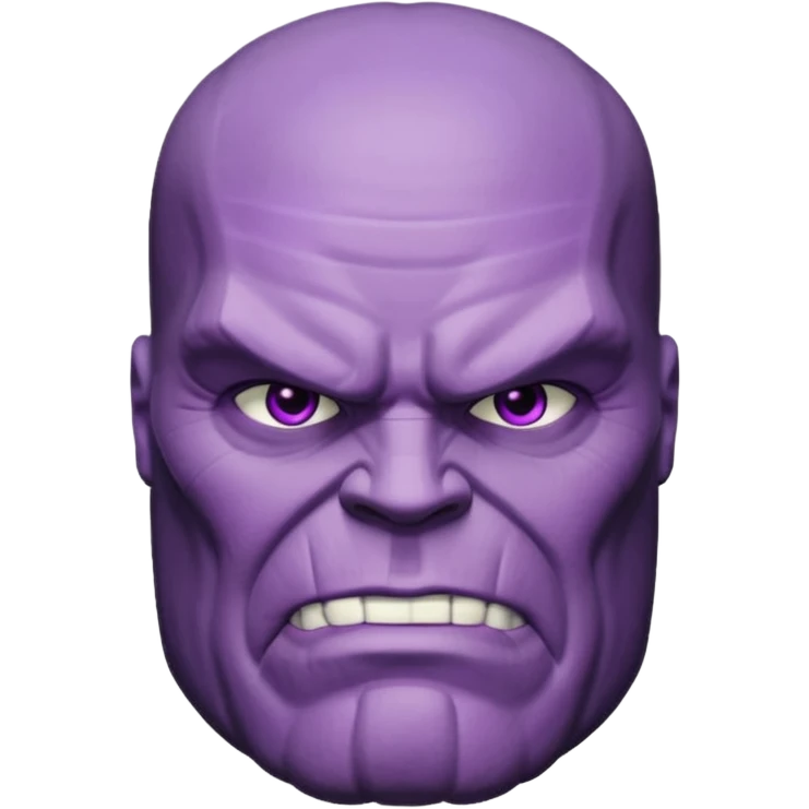 THanos imaginary face character face only front face  emoji